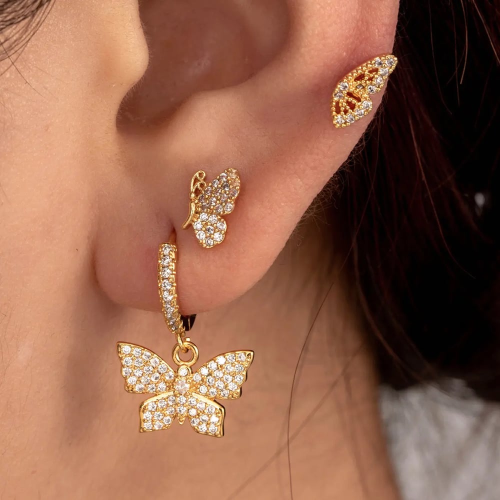 1 Piece Simple Series Classic Animal Copper No Plating Material Zircon Women Stud Earrings h5Picture2